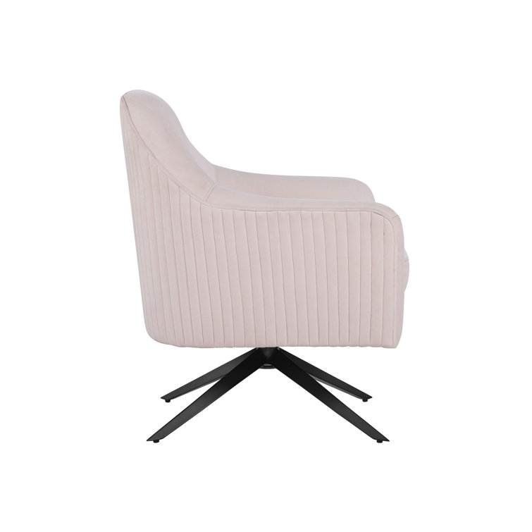 Channel tufted swivel chair hot sale